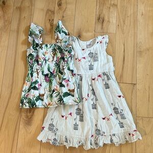 Janie and Jack and Yo Baby lot of 2 print pieces, size 7